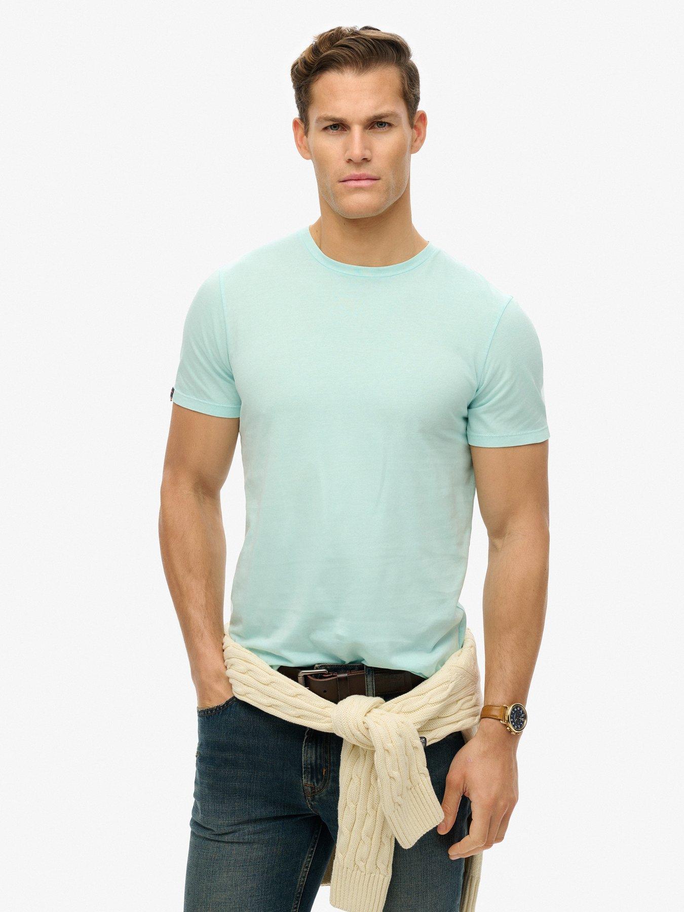 Image of Superdry Superdry Classic Essential T-Shirt - Light Blue