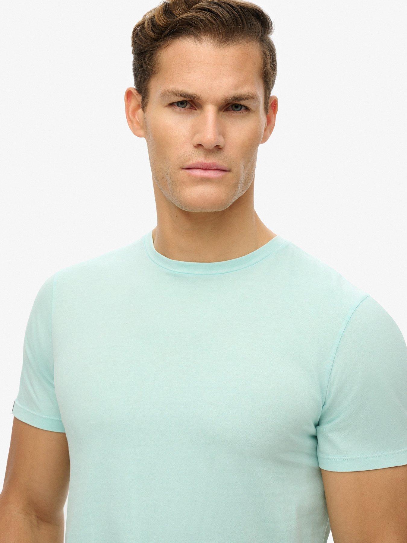 Image 4 of 5 of Superdry Superdry Classic Essential T-Shirt - Light Blue