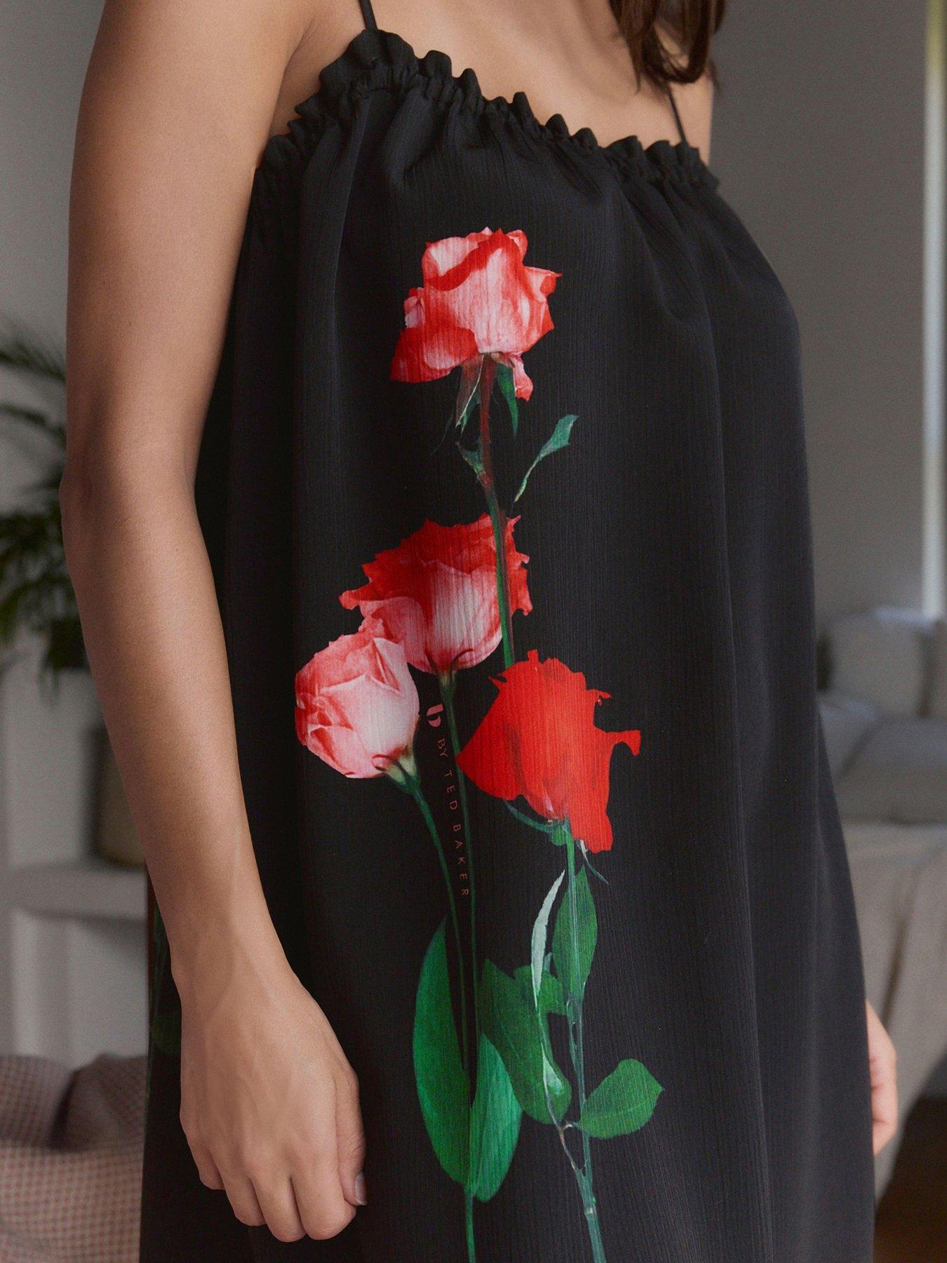 B By Ted Baker Ted Baker May Roses Slip - Black | Very Ireland