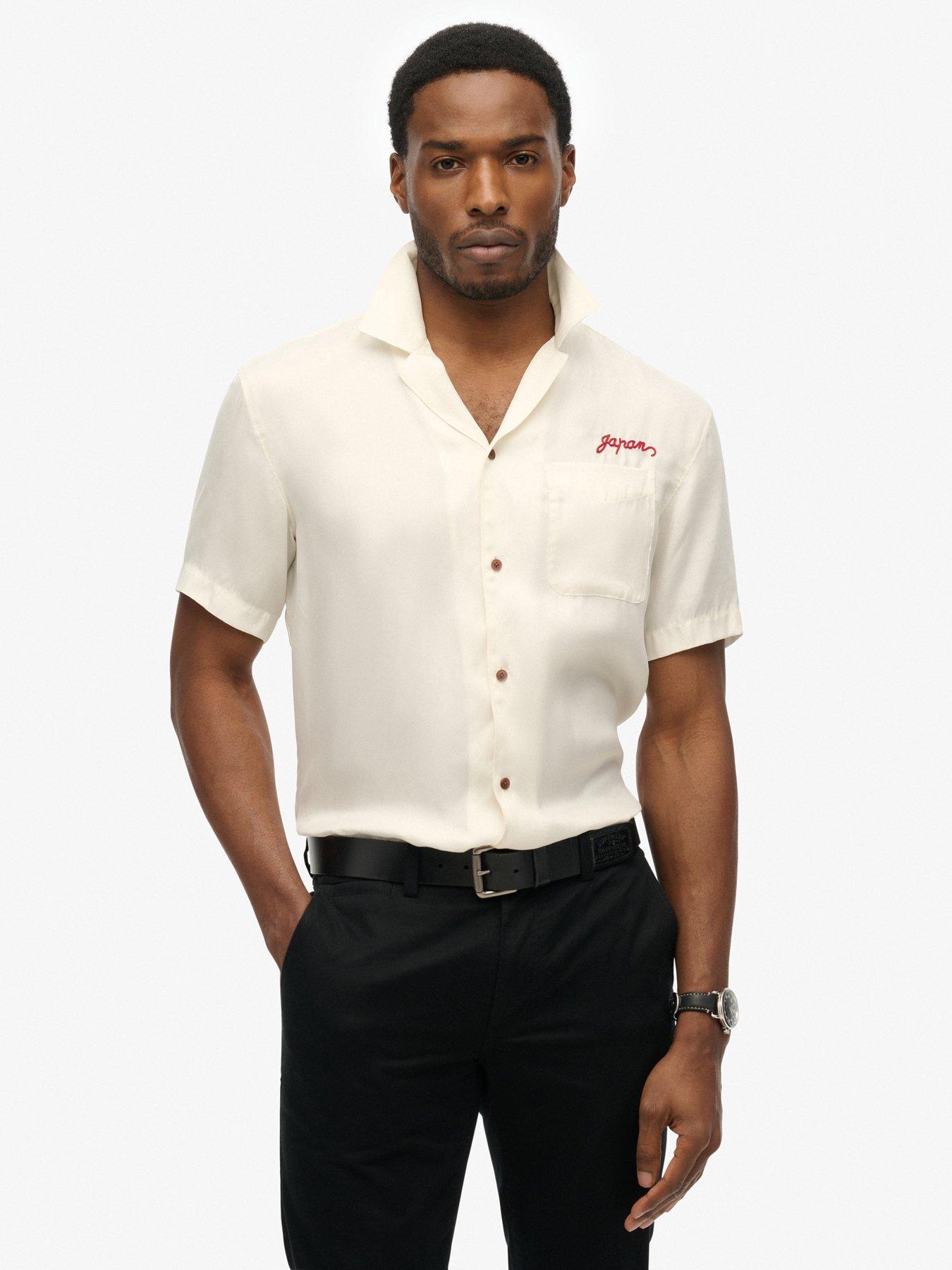 undefined Superdry Merchant Graphic Backprint Short Sleeve Shirt - Cream