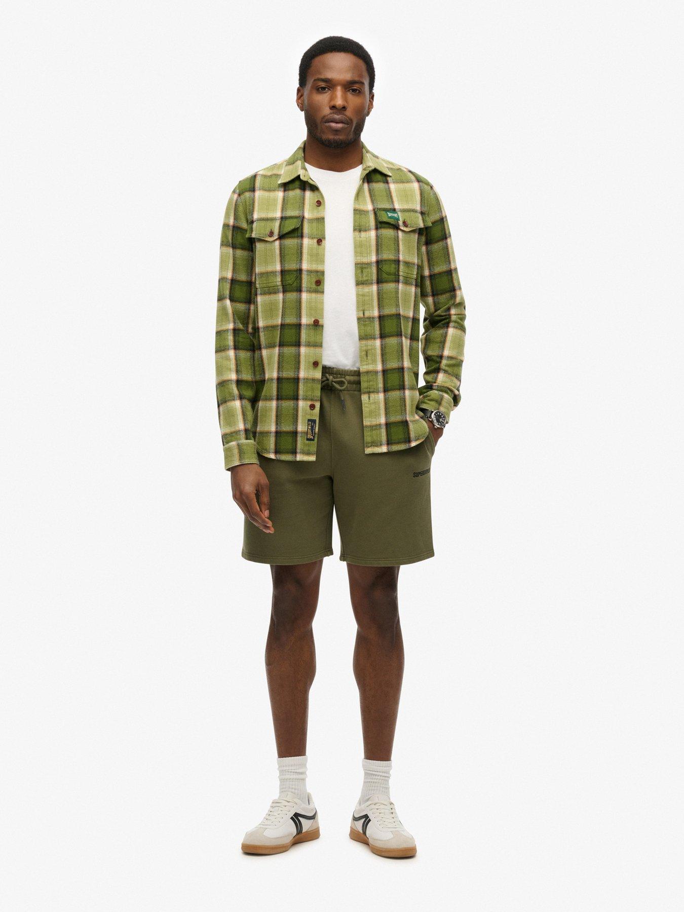 Image 4 of 6 of Superdry Superdry Micro Logo Shorts - Green