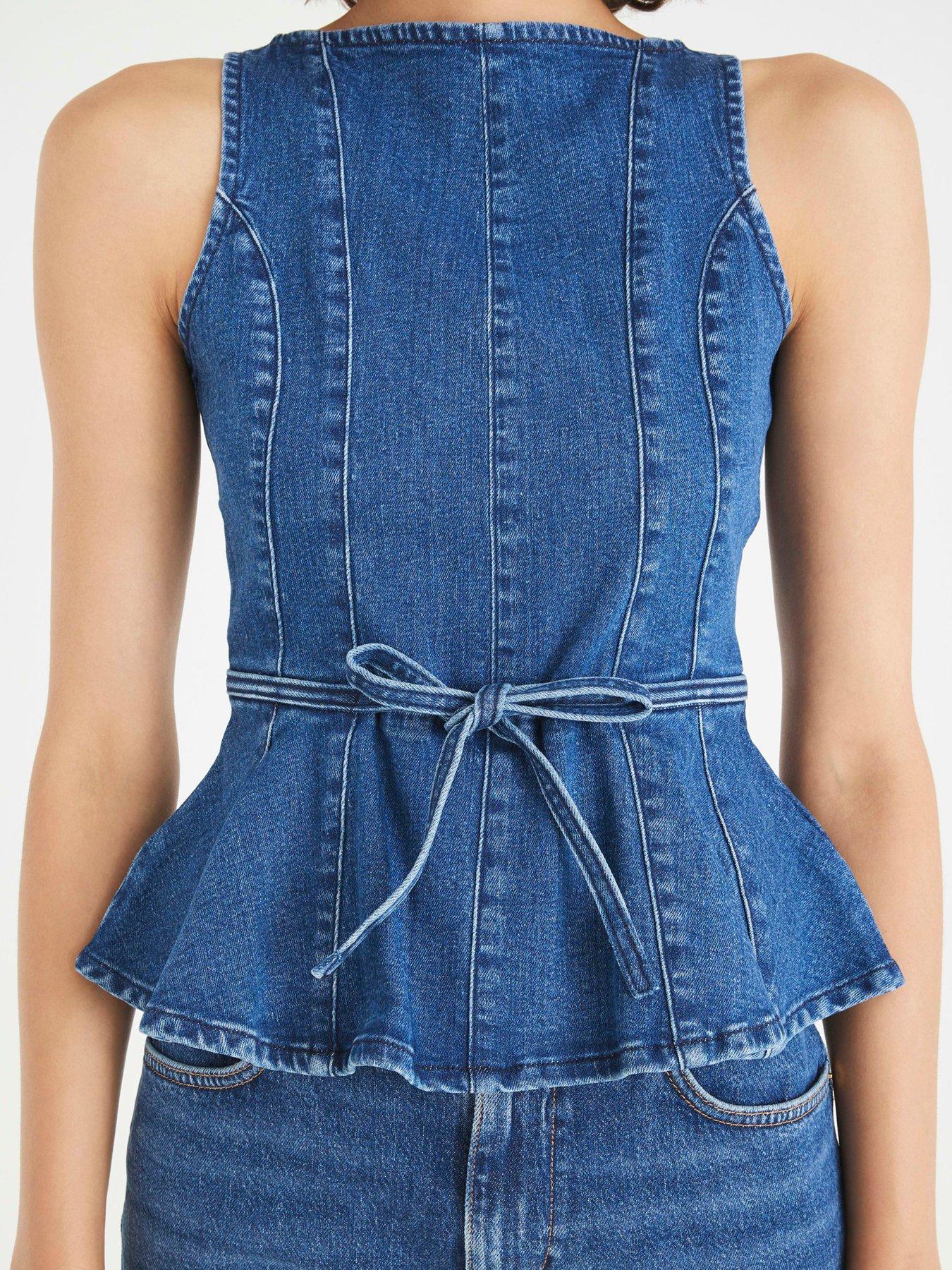 river-island-betsy-bow-peplum-top-blueoutfit