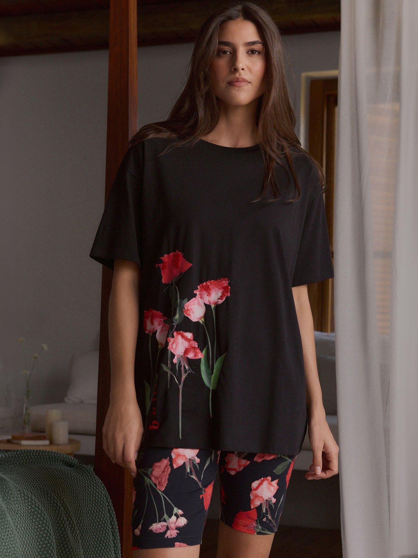 b-by-ted-baker-ted-baker-may-roses-cycling-set-black