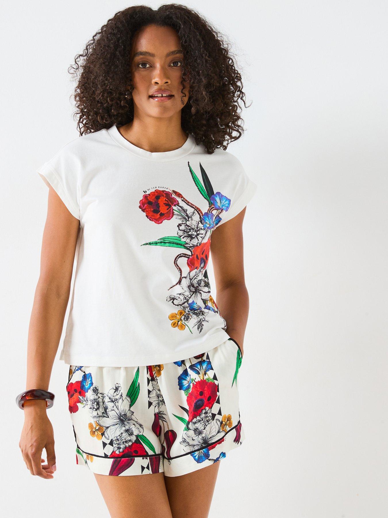 B By Ted Baker Ted Baker May Snake Tee Set - Ecru