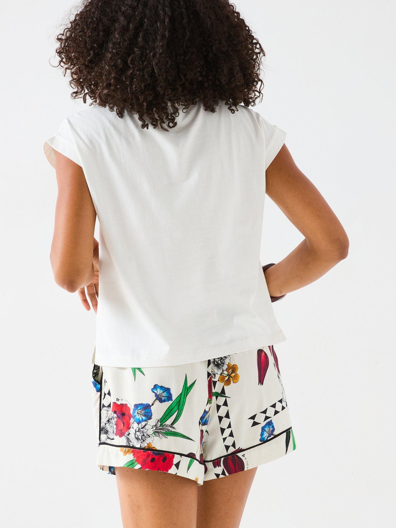 Image 2 of 6 of B By Ted Baker Ted Baker May Snake Tee Set - Ecru