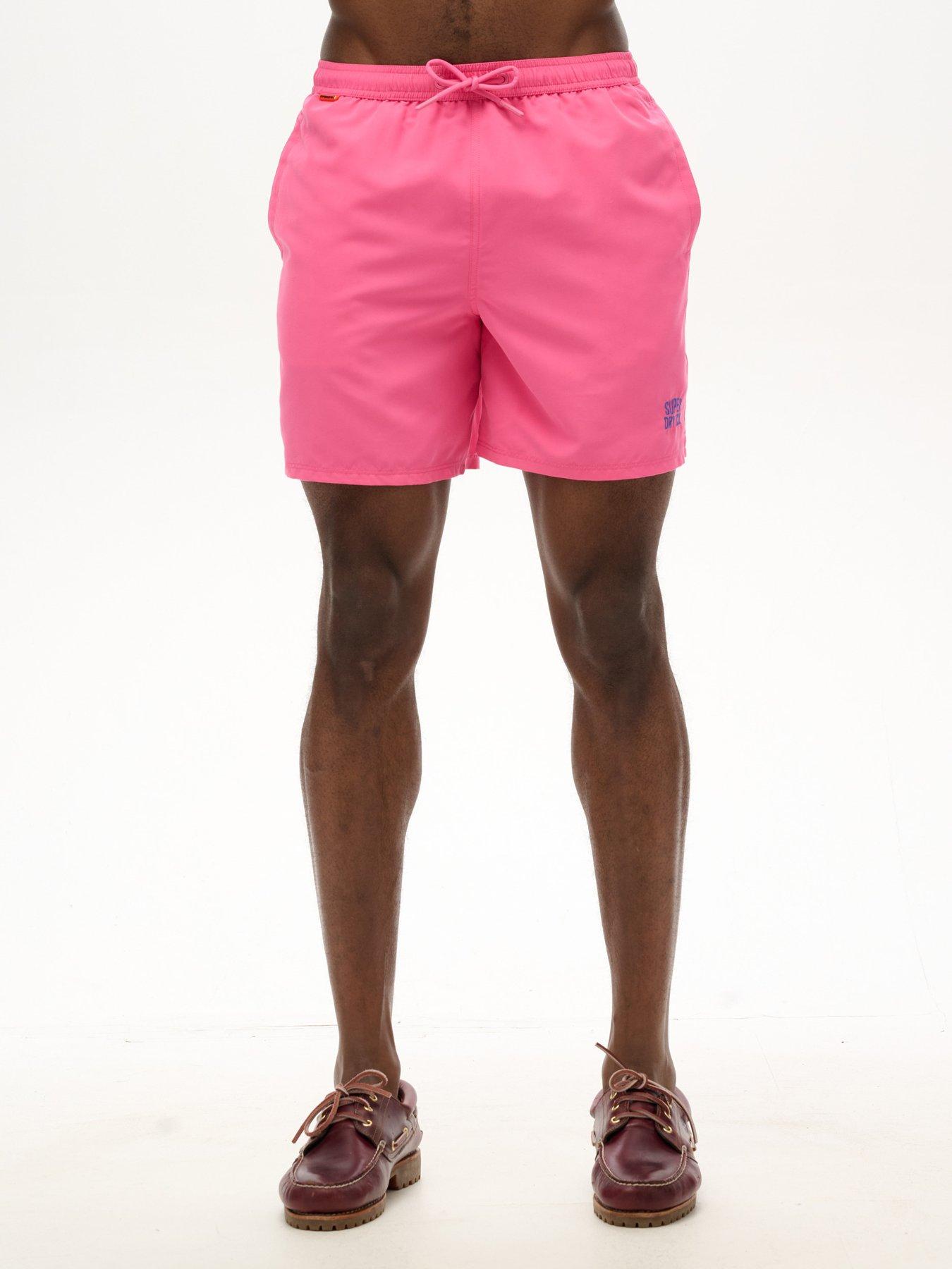Image 1 of 6 of Superdry Superdry Essential 17-inch Swim Shorts - Pink
