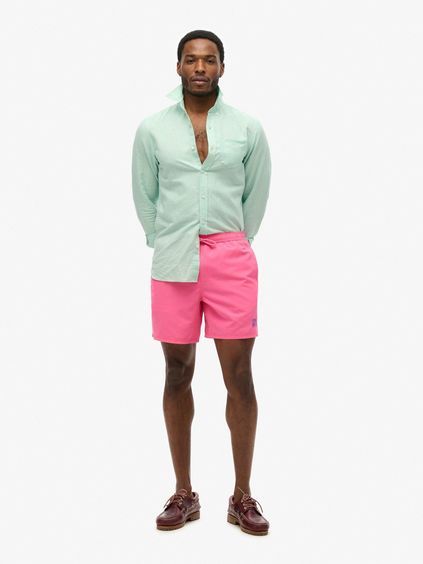 Image 4 of 6 of Superdry Superdry Essential 17-inch Swim Shorts - Pink