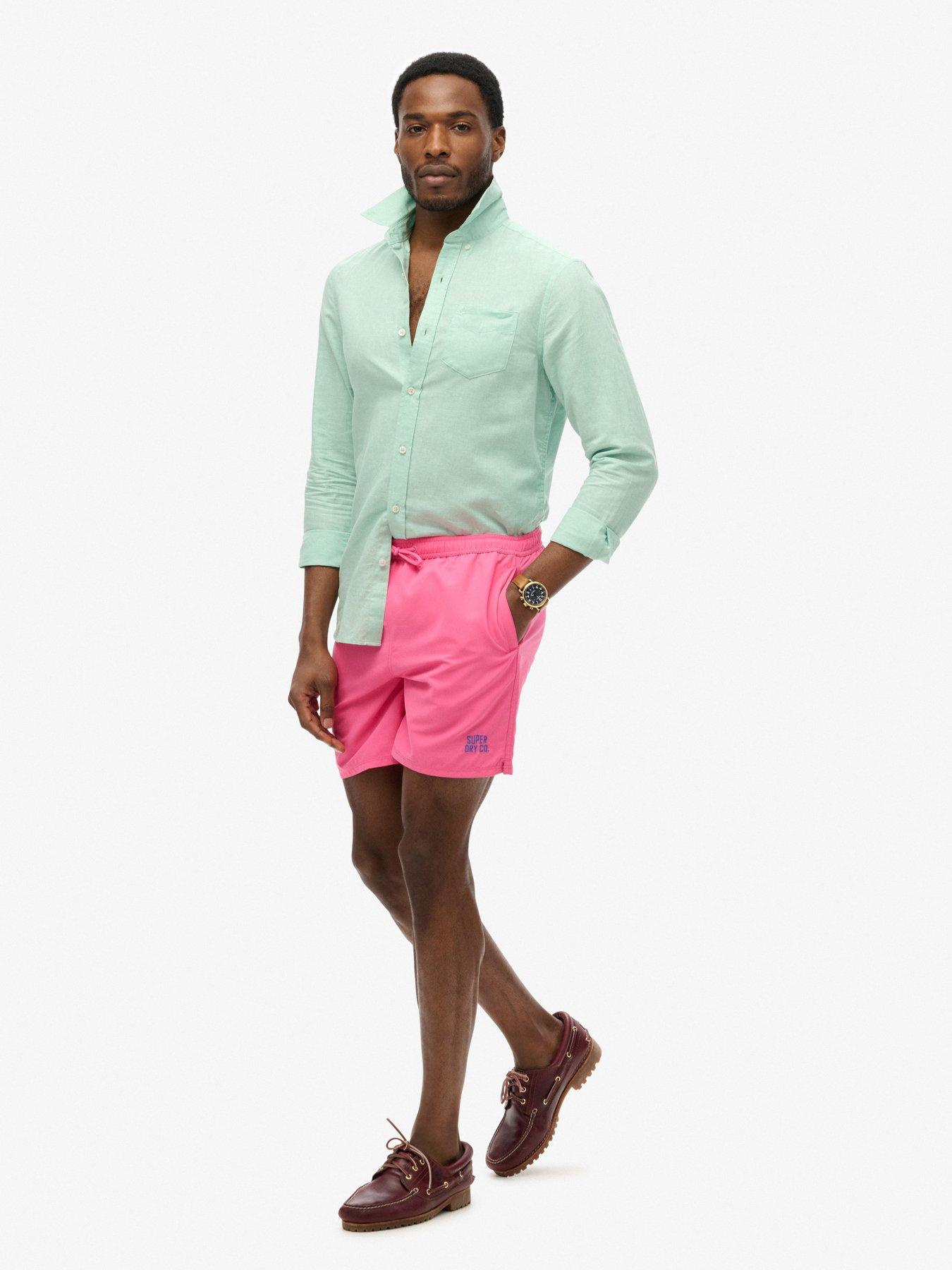 Image 6 of 6 of Superdry Superdry Essential 17-inch Swim Shorts - Pink