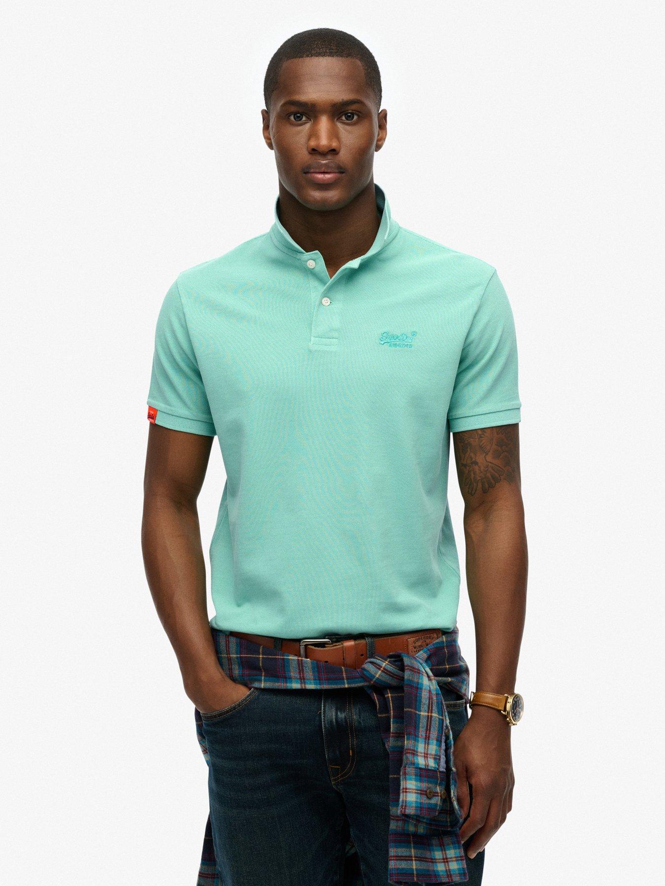 undefined Superdry Vintage Short Sleeve Polo Shirt - Green