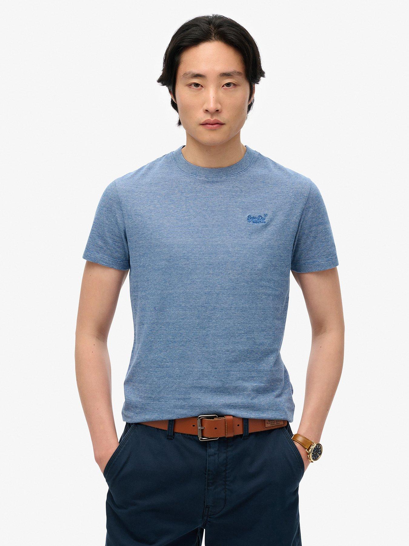 Image of Superdry Superdry Essential Logo T-Shirt - Blue