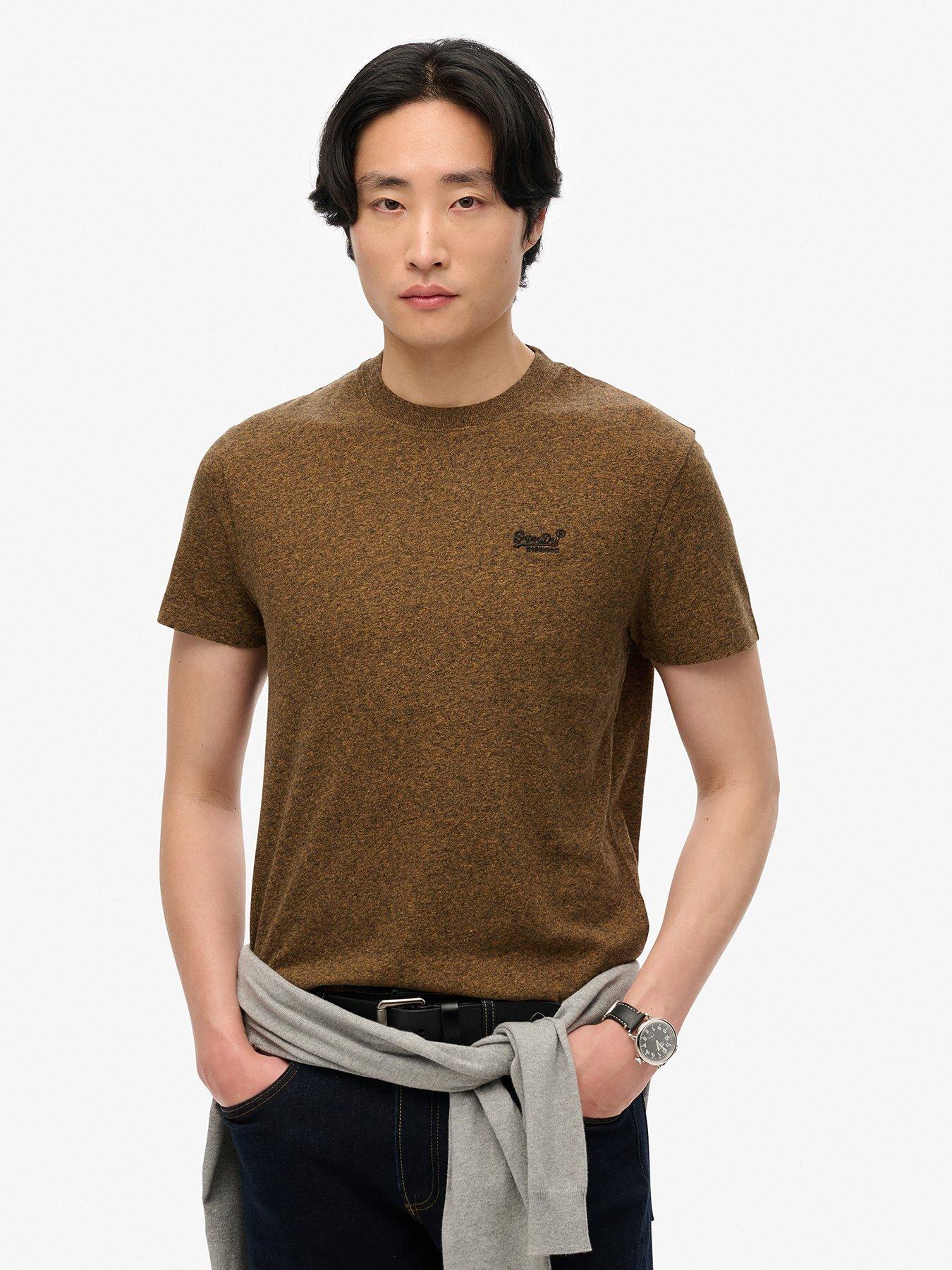 undefined Superdry Essential Logo T-Shirt - Brown