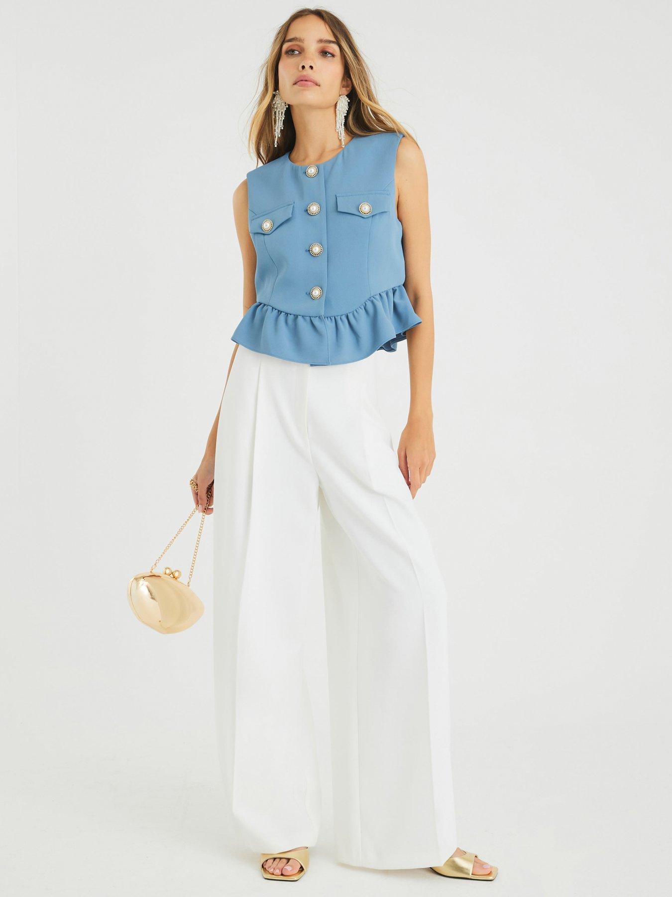 river-island-frill-tailored-top-blueoutfit