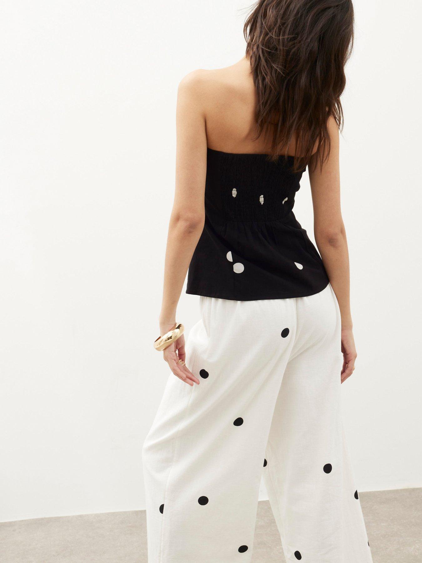 river-island-printed-bandeau-top-blackstillFront