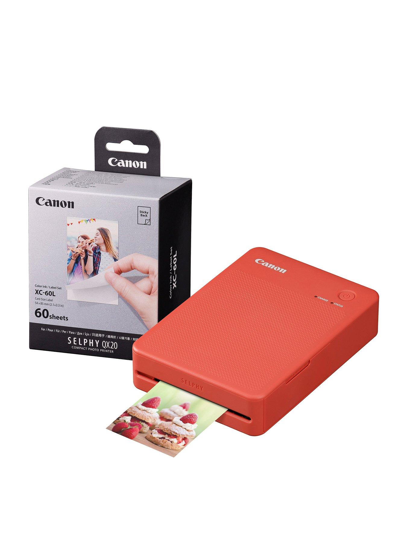 undefined Canon Selphy QX20 Instant Photo Printer Including 60 Shot Print Media - Terracotta Red
