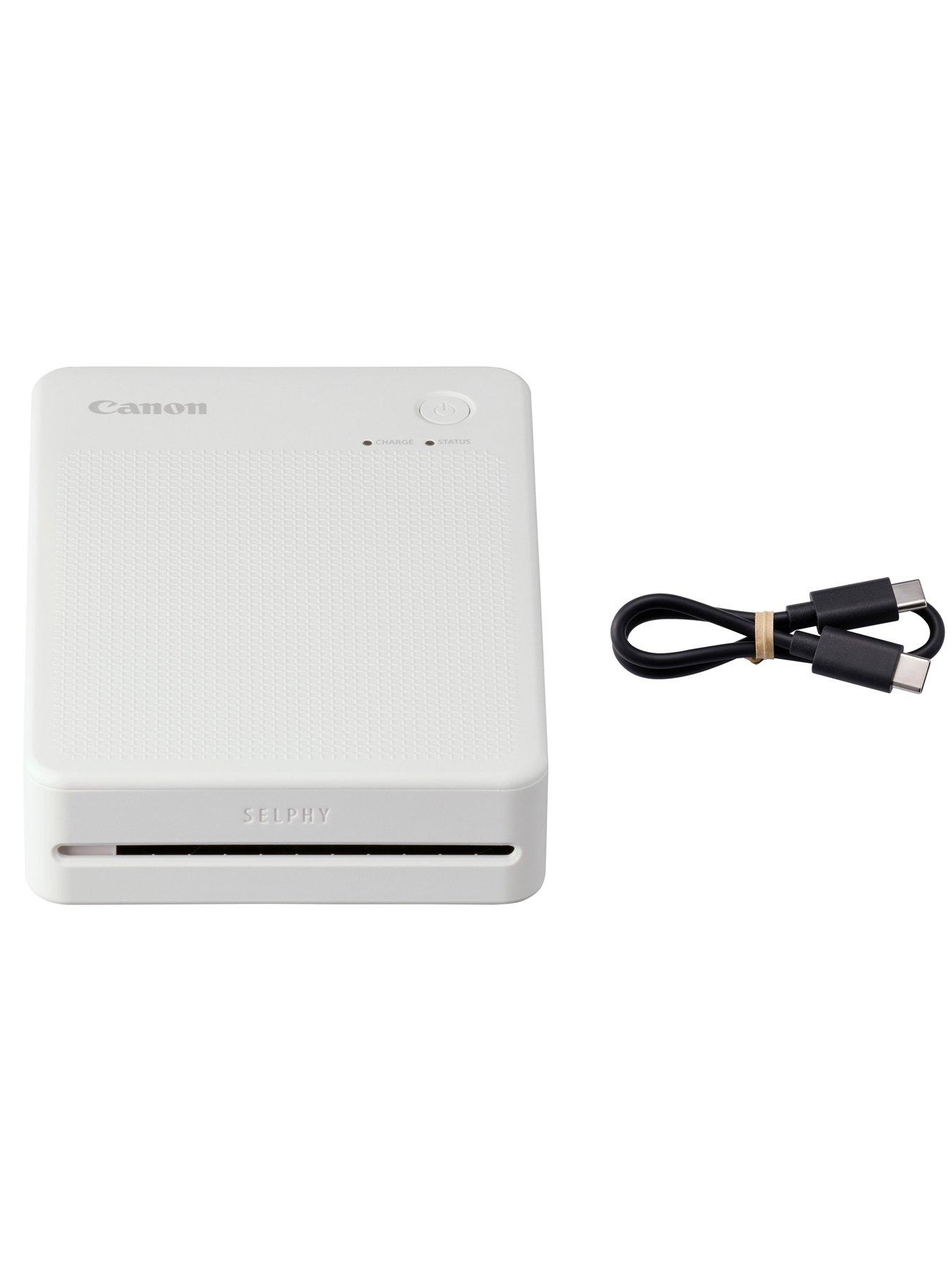 Image 4 of 7 of Canon Canon Selphy QX20 Instant Photo Printer Including 60 Shot Print Media - Sand White