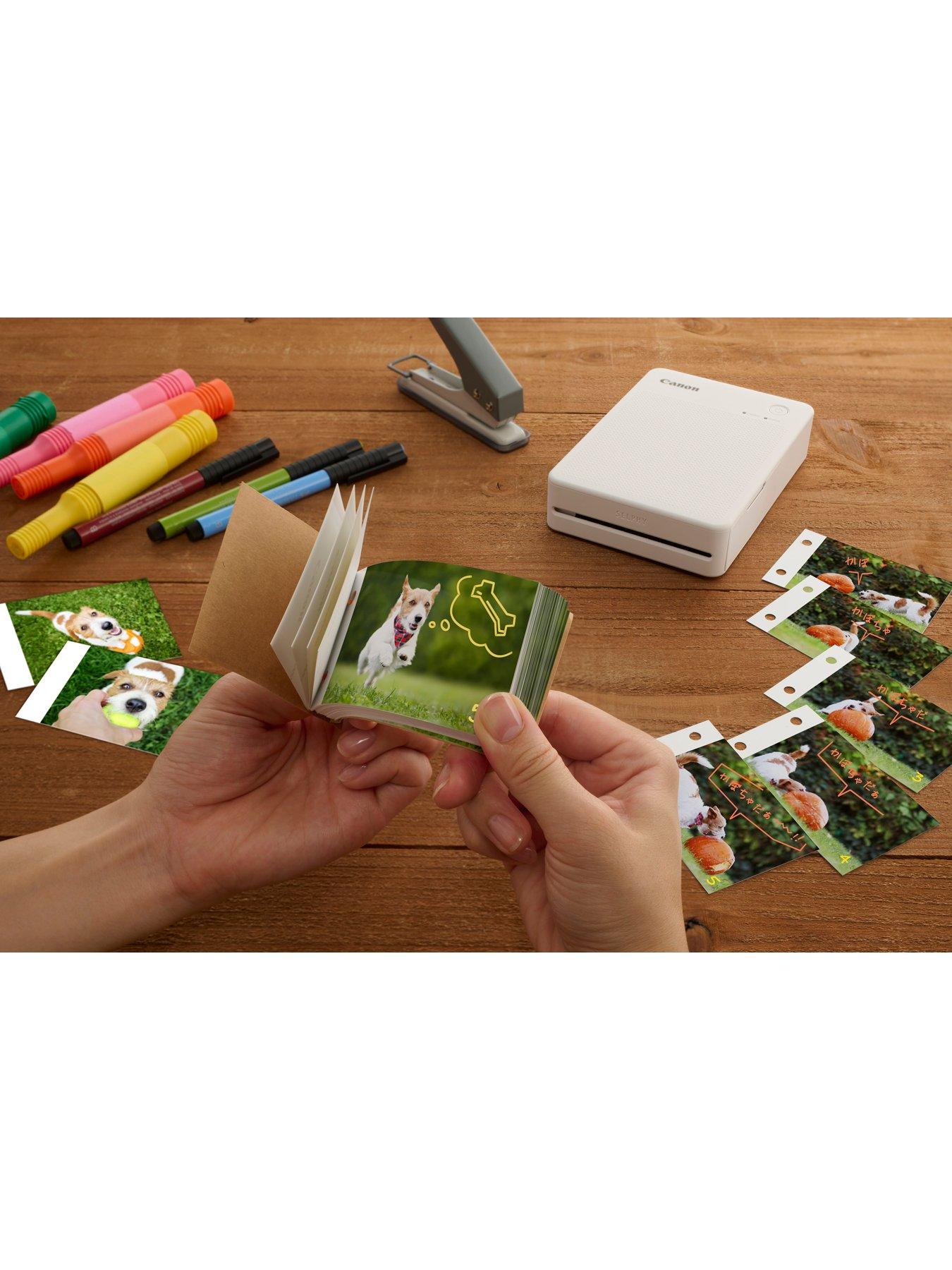 Image 6 of 7 of Canon Canon Selphy QX20 Instant Photo Printer Including 60 Shot Print Media - Sand White