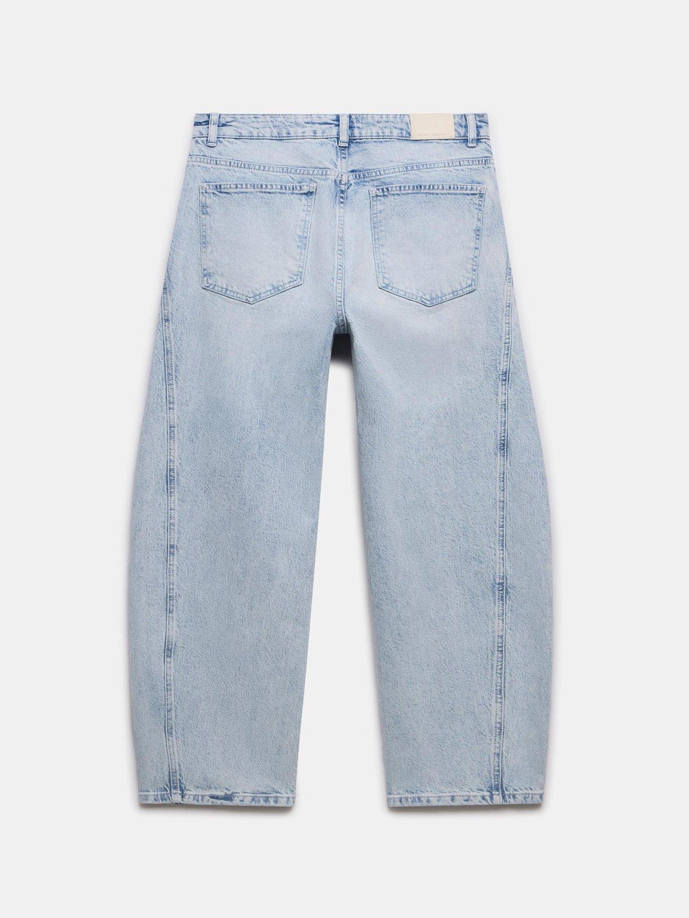 Image 6 of 6 of Mint Velvet Light Indigo Barrel Jean - Blue