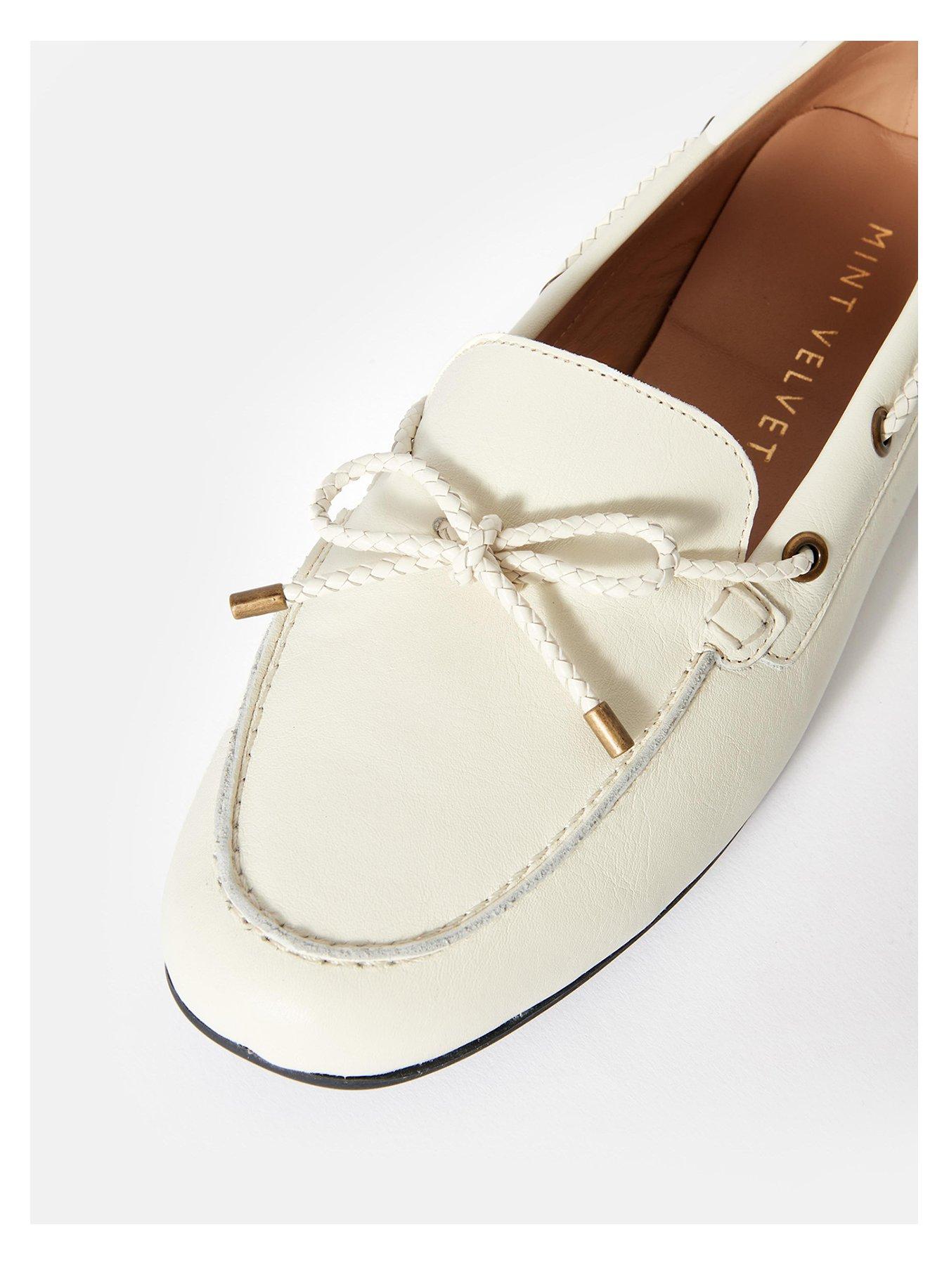 Image 4 of 5 of Mint Velvet Sally Boat Shoe - Cream