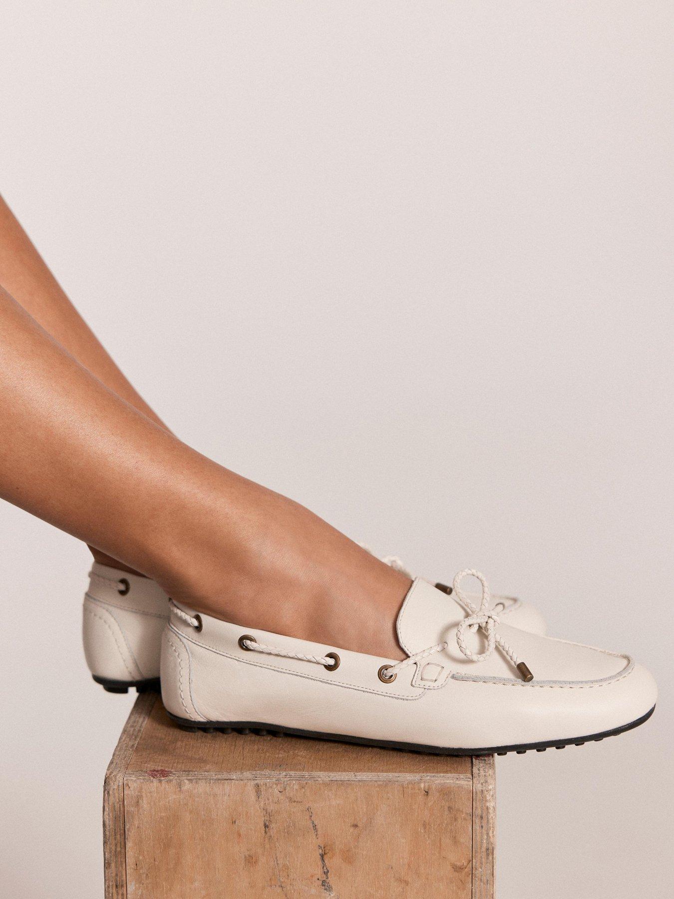 Image 5 of 5 of Mint Velvet Sally Boat Shoe - Cream