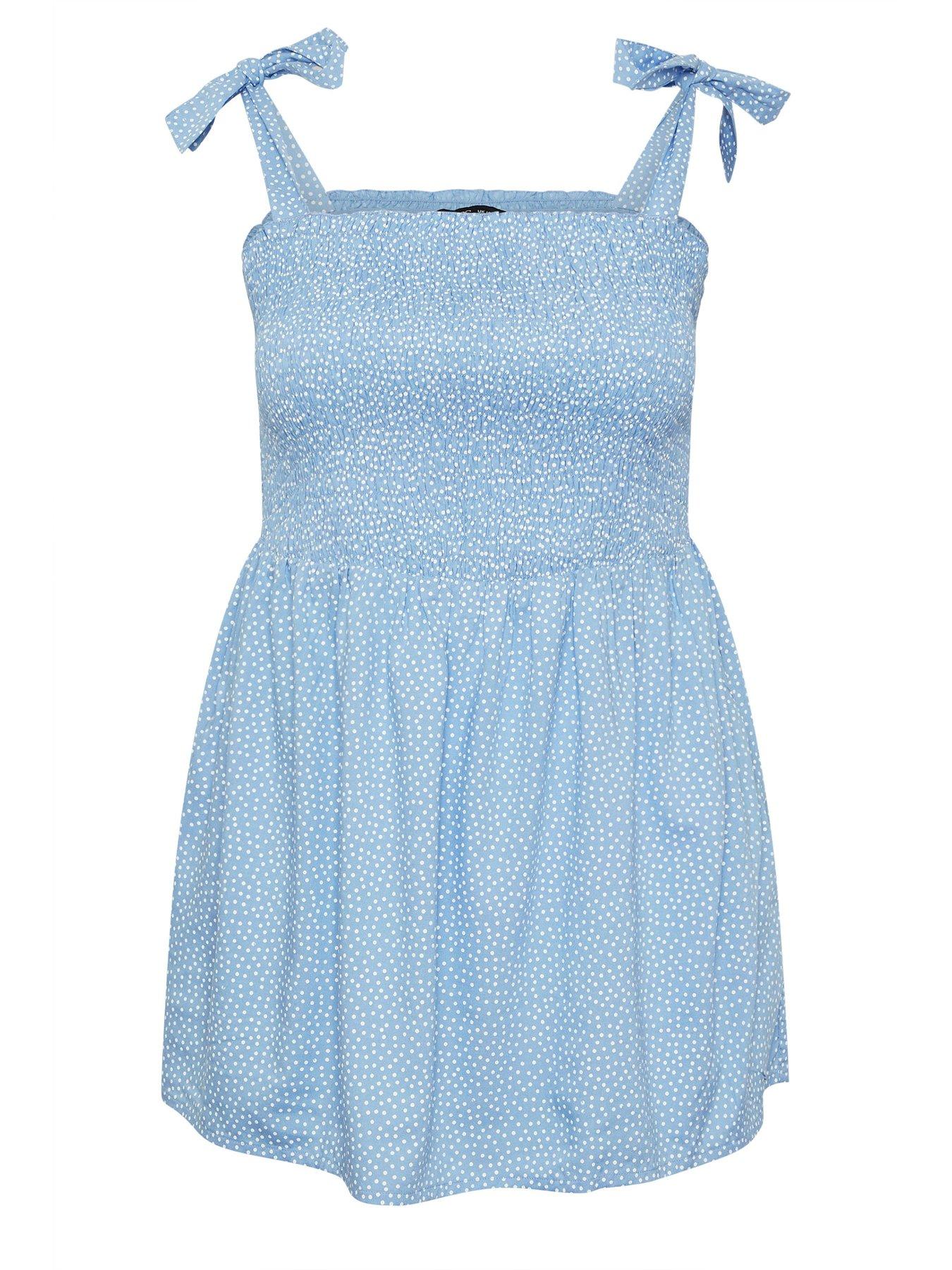 yours-curve-shirred-cami-top-bluedetail