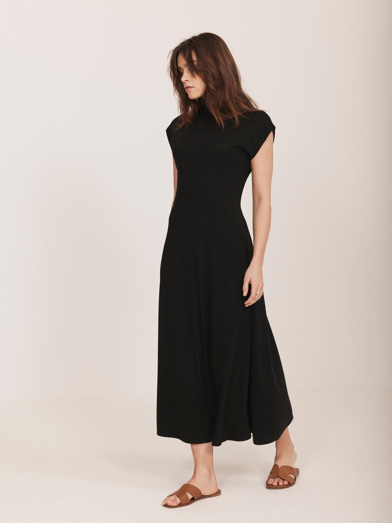 mint-velvet-jersey-high-neck-dress-blackstillFront