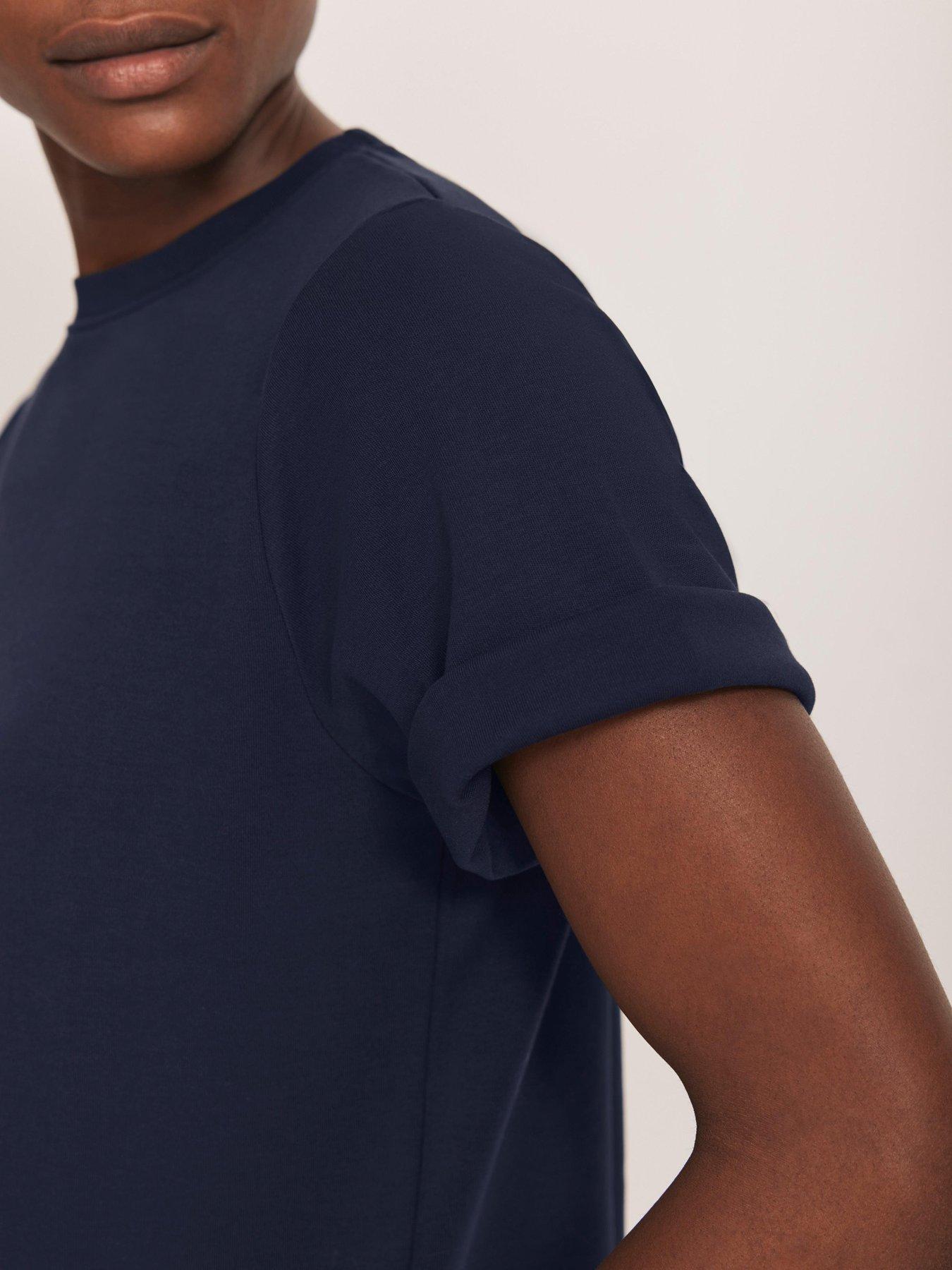 Image 3 of 6 of Mint Velvet Navy Ultimate Cotton T-Shirt - Blue