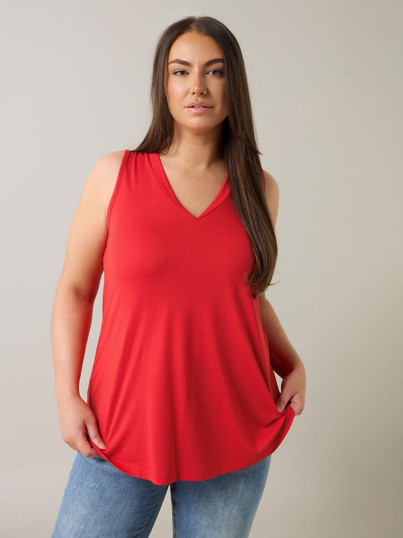 Image of Evans Modal Rich Vest - Red