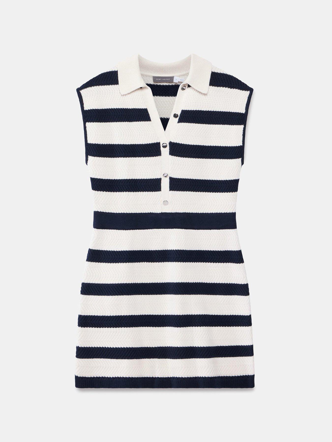 mint-velvet-navy-stripe-knit-mini-dress-whitedetail