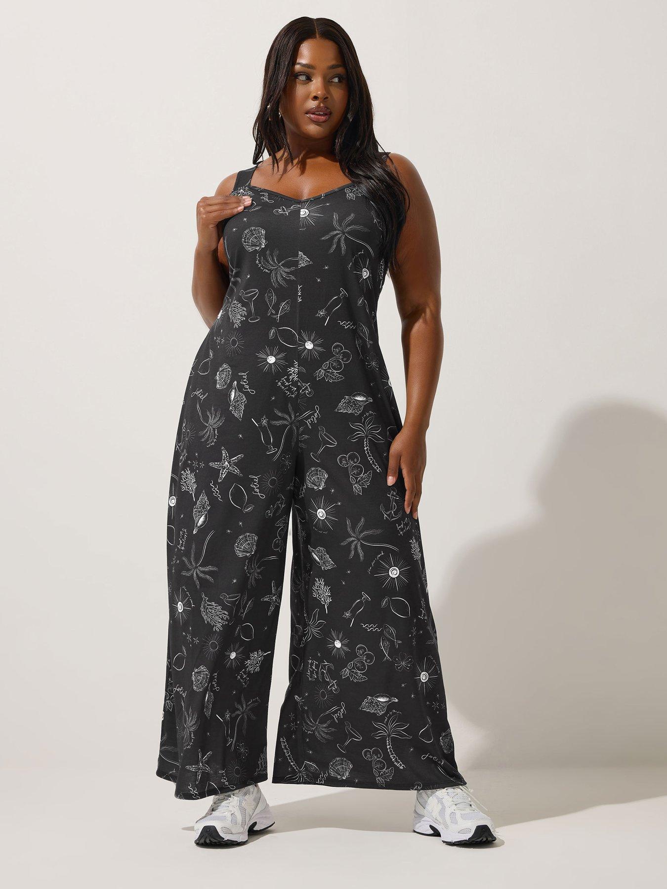 undefined Curve Strappy Jumpsuit