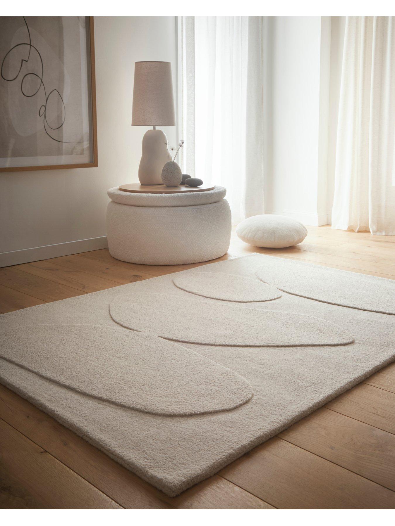 undefined Sculpted Wool Pebble Rug