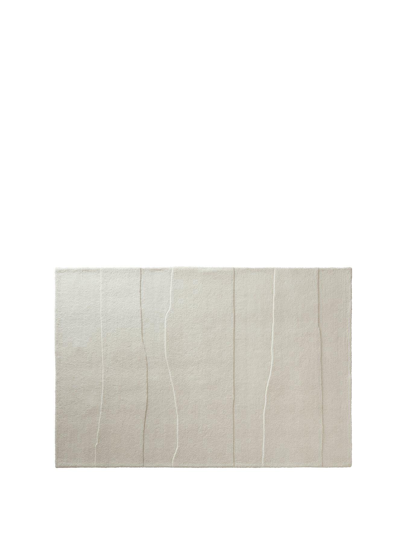 Image 2 of 5 of The Very Collection Sculpted Wool Rock Rug - Cream