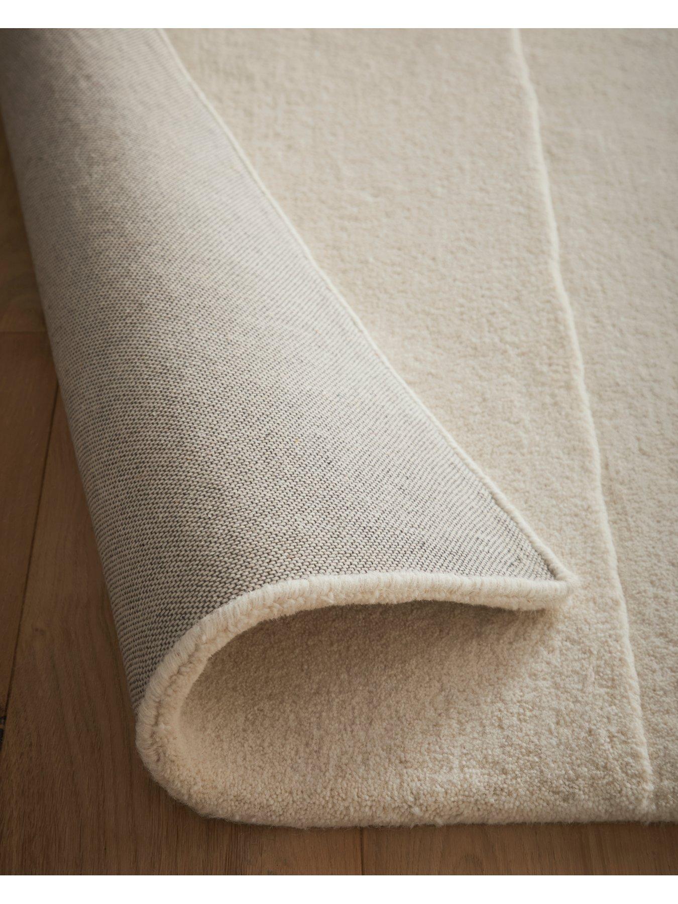 Image 5 of 5 of The Very Collection Sculpted Wool Rock Rug - Cream