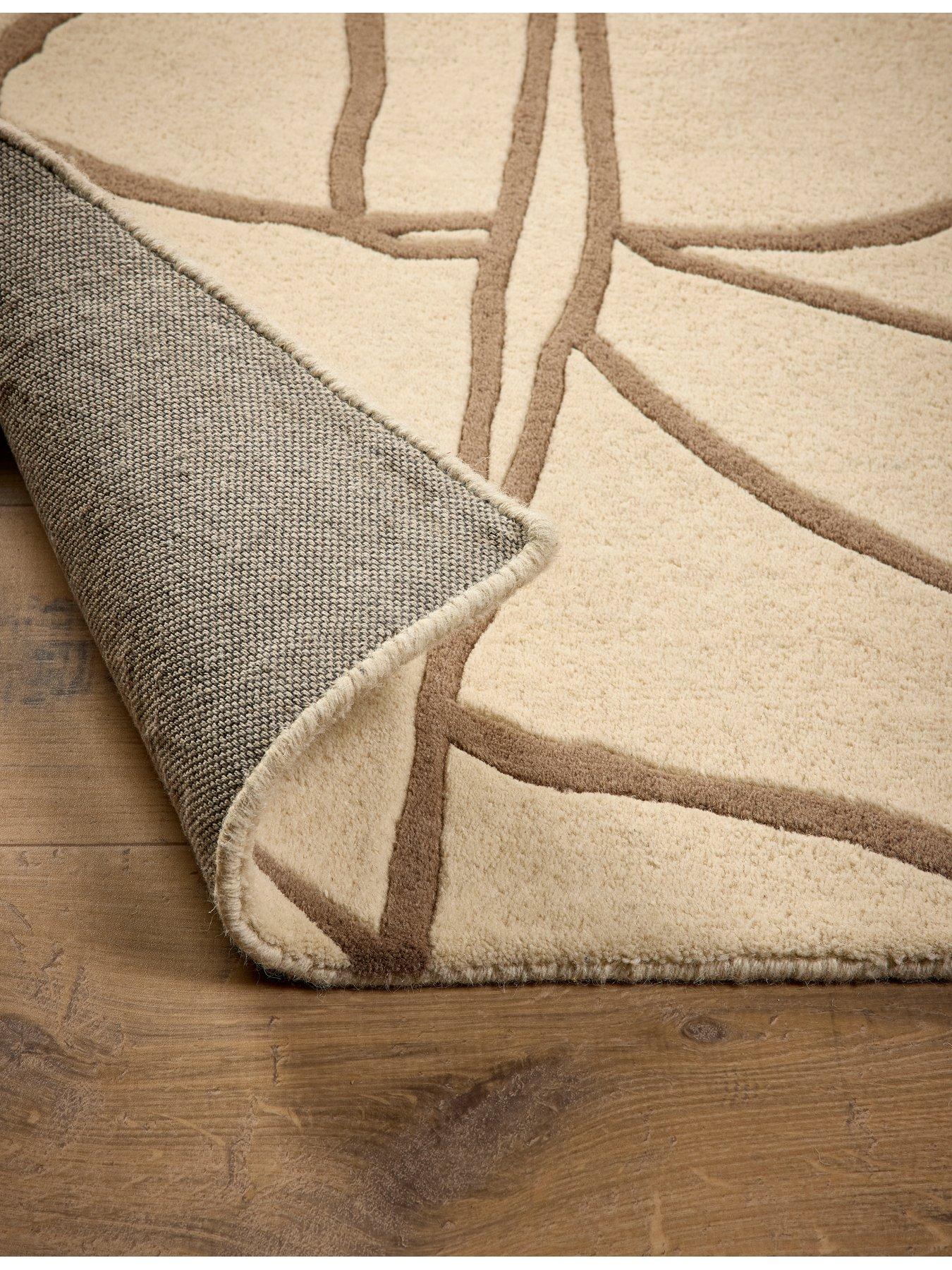 Image 5 of 6 of The Very Collection Kintsugi Cream Wool Rug