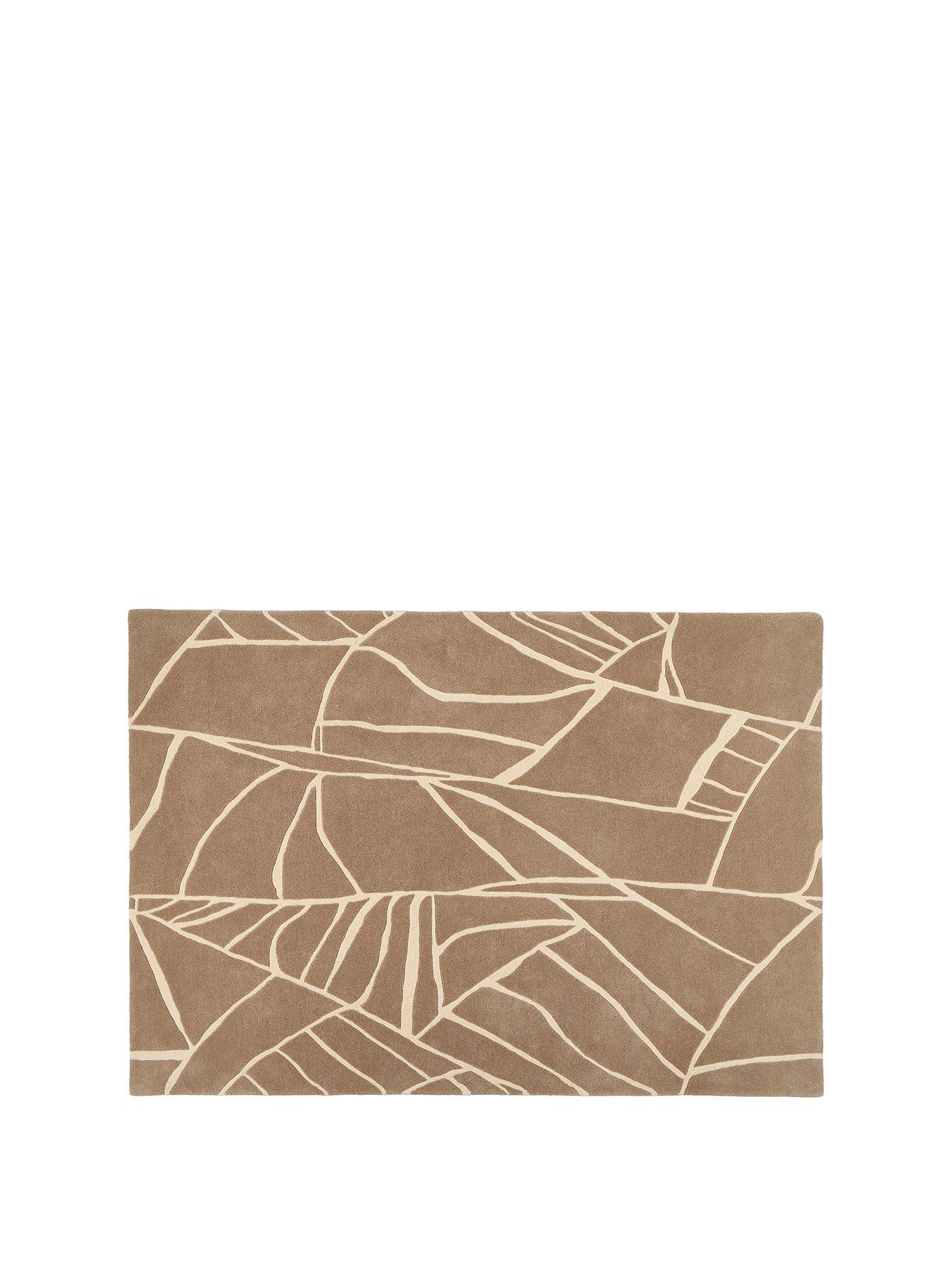 Image 2 of 6 of The Very Collection Kintsugi Taupe Wool Rug