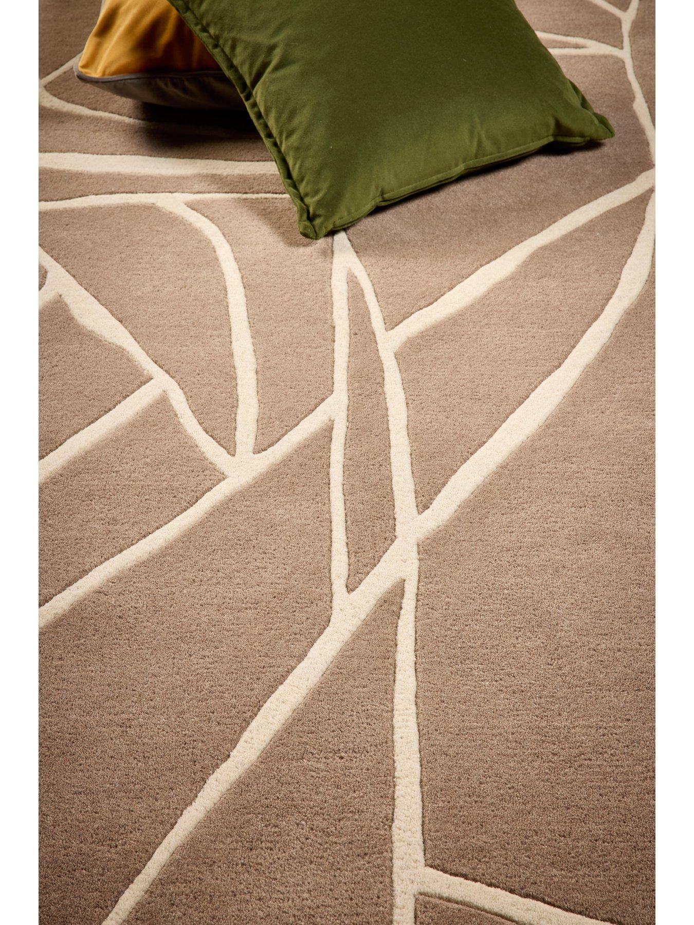 Image 3 of 6 of The Very Collection Kintsugi Taupe Wool Rug