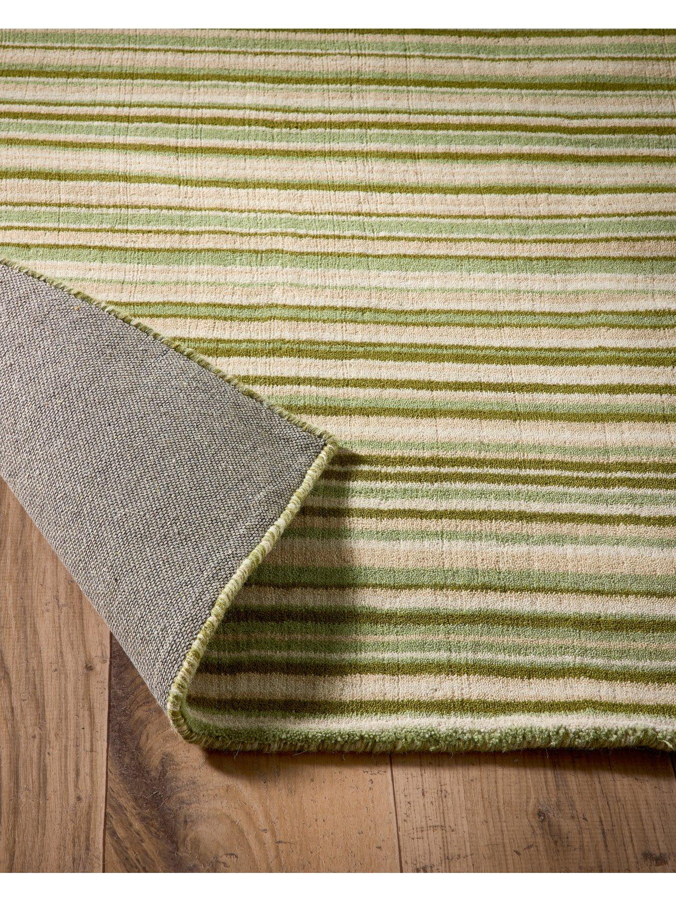 Image 3 of 5 of The Very Collection Fine Stripes Green Runner