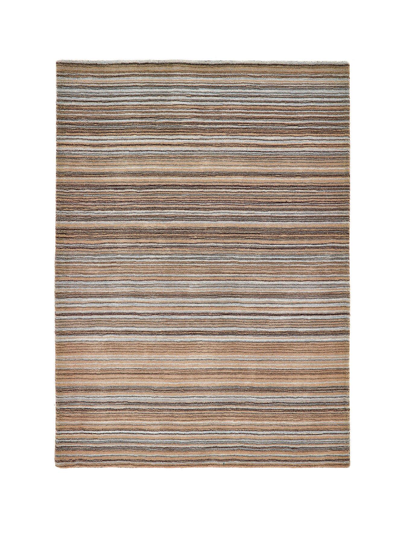 Image 2 of 4 of The Very Collection Fine Stripes Beige Rug