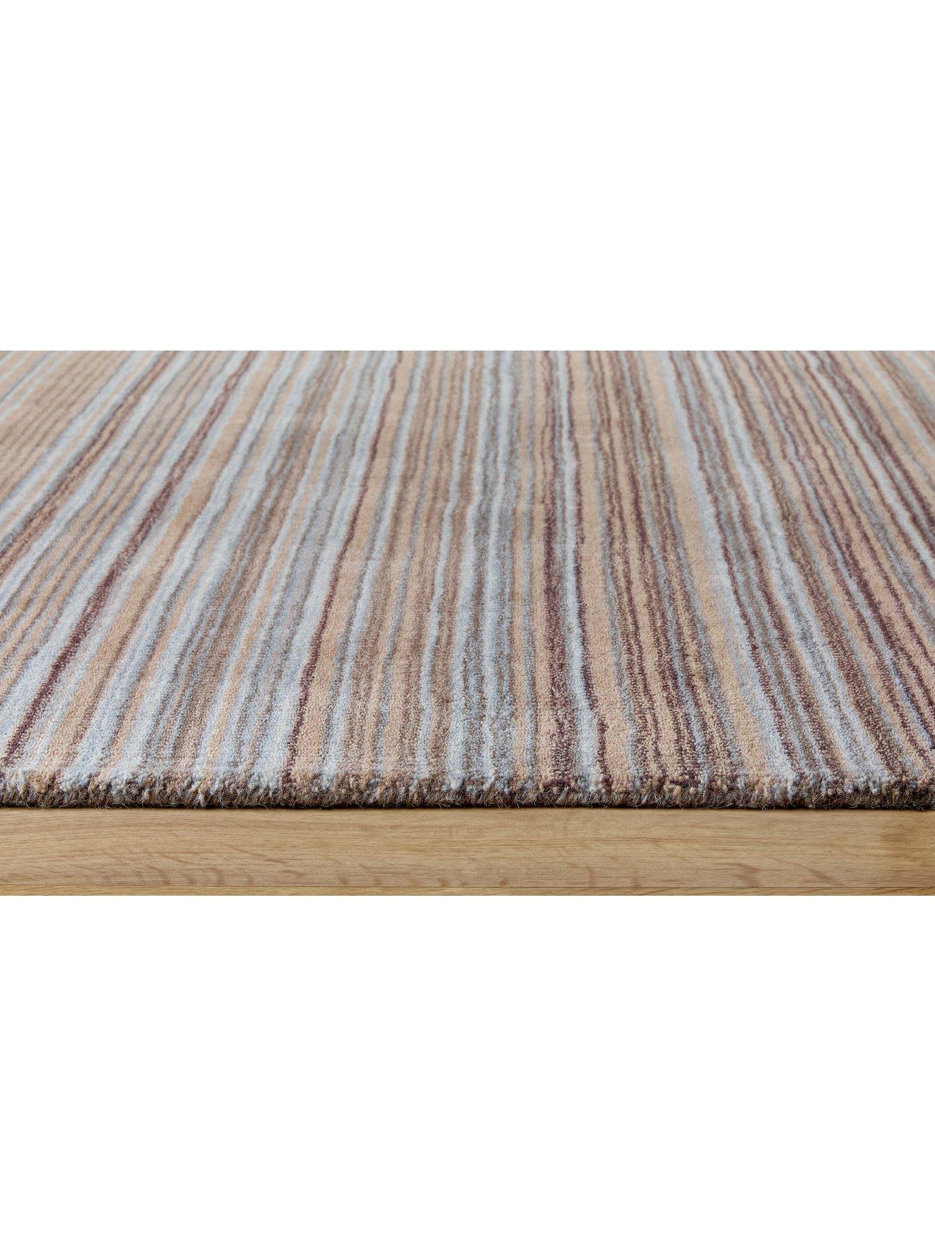 Image 3 of 4 of The Very Collection Fine Stripes Beige Rug
