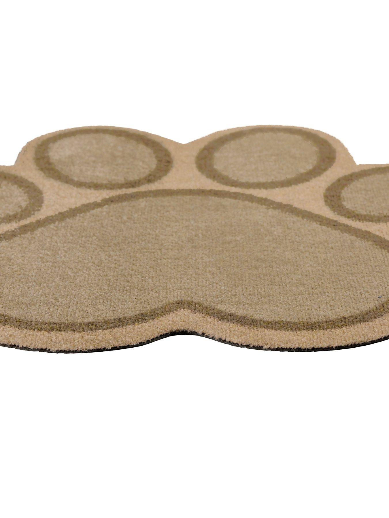 Image 3 of 3 of The Very Collection Paw-Shaped Mat - Beige