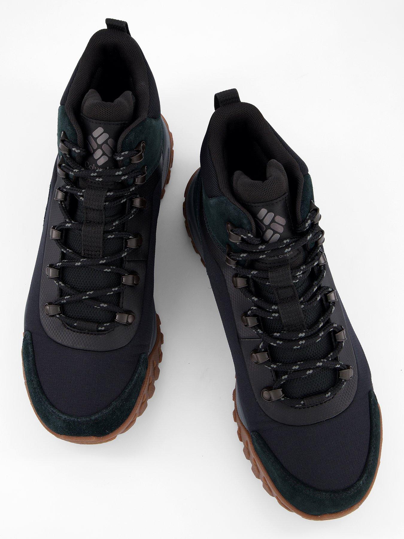 Image 3 of 7 of Columbia Men's Burnsider Waterproof Hiking Boots - Black