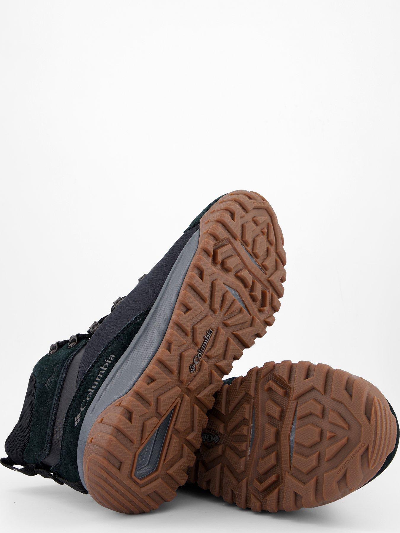 Image 4 of 7 of Columbia Men's Burnsider Waterproof Hiking Boots - Black