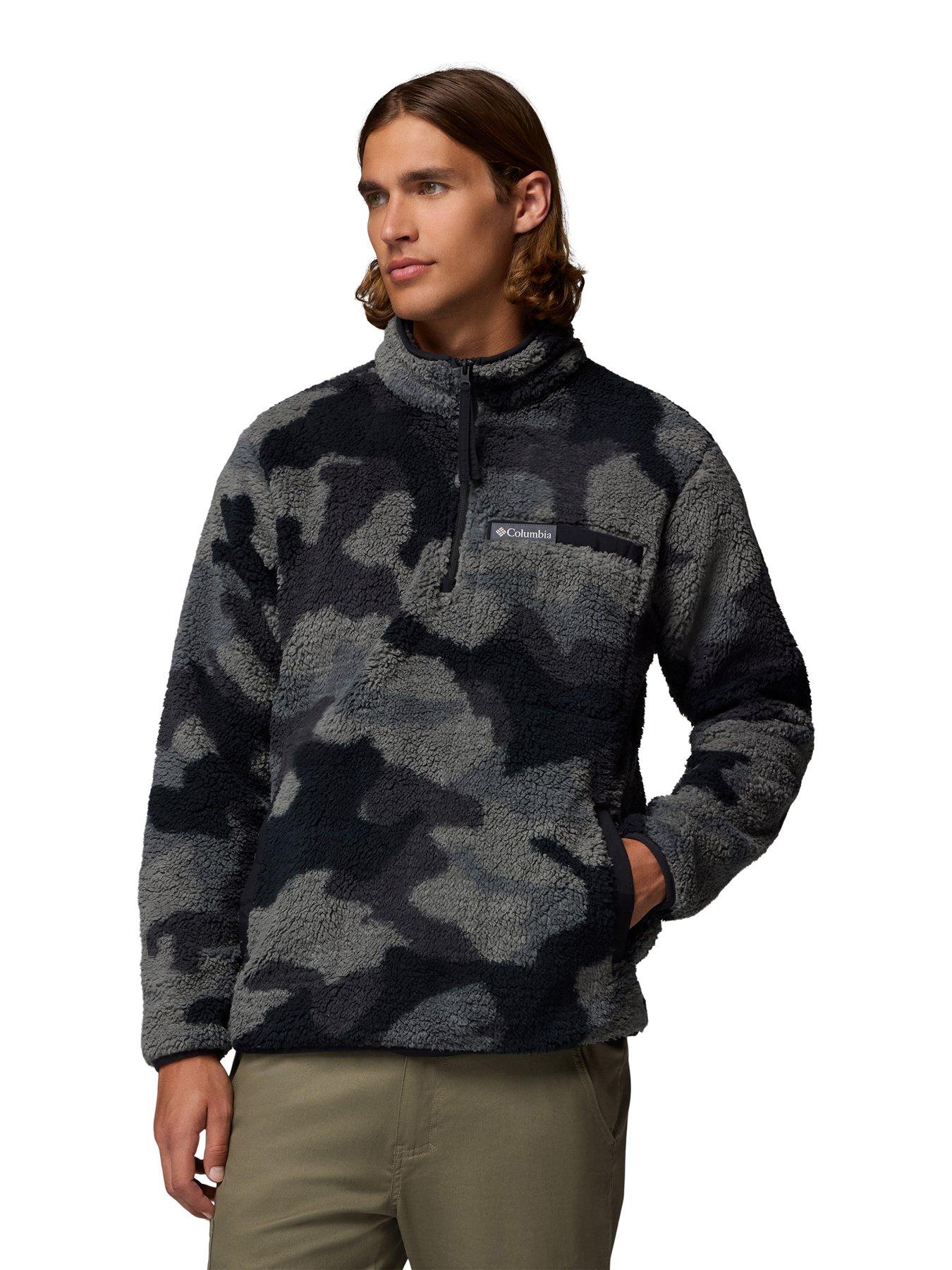columbia-mens-rugged-ridge-high-pile-half-zip-fleece-black
