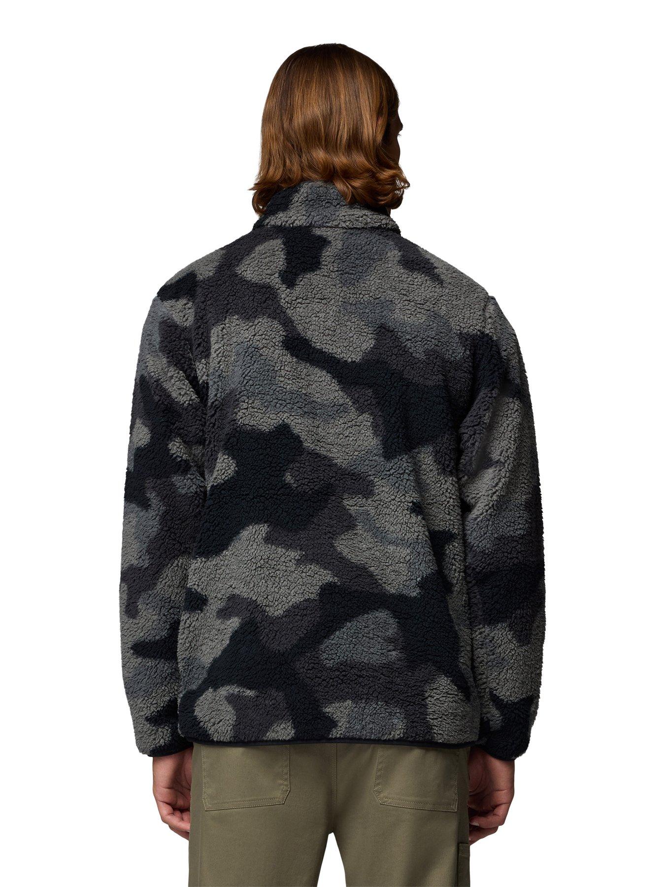 columbia-mens-rugged-ridge-high-pile-half-zip-fleece-blackstillFront