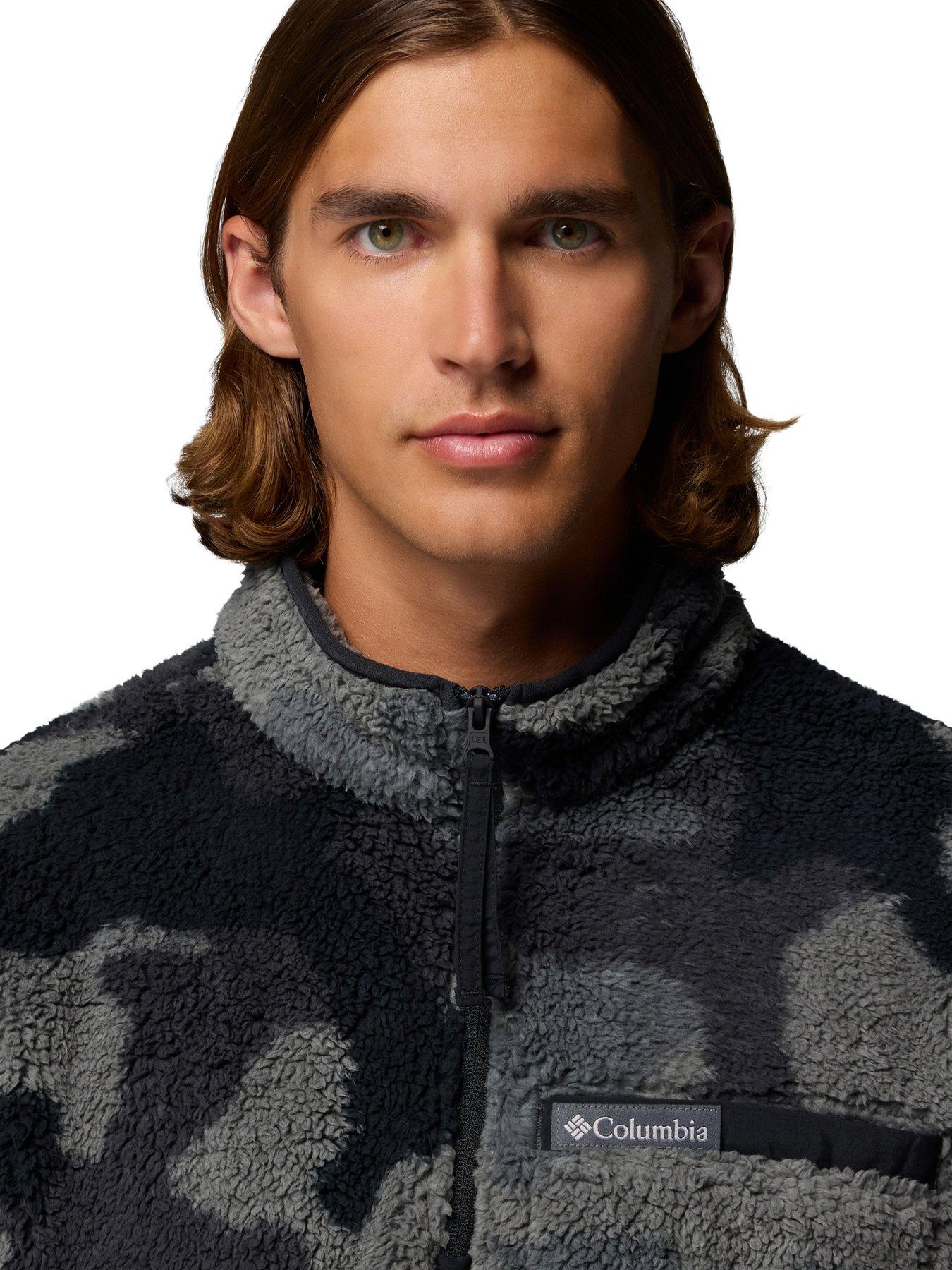 columbia-mens-rugged-ridge-high-pile-half-zip-fleece-blackdetail