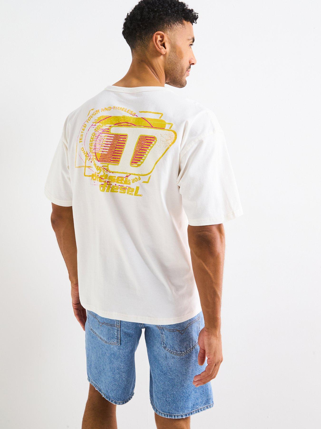 Diesel T-Box Logo Graphic Print T-Shirt - White