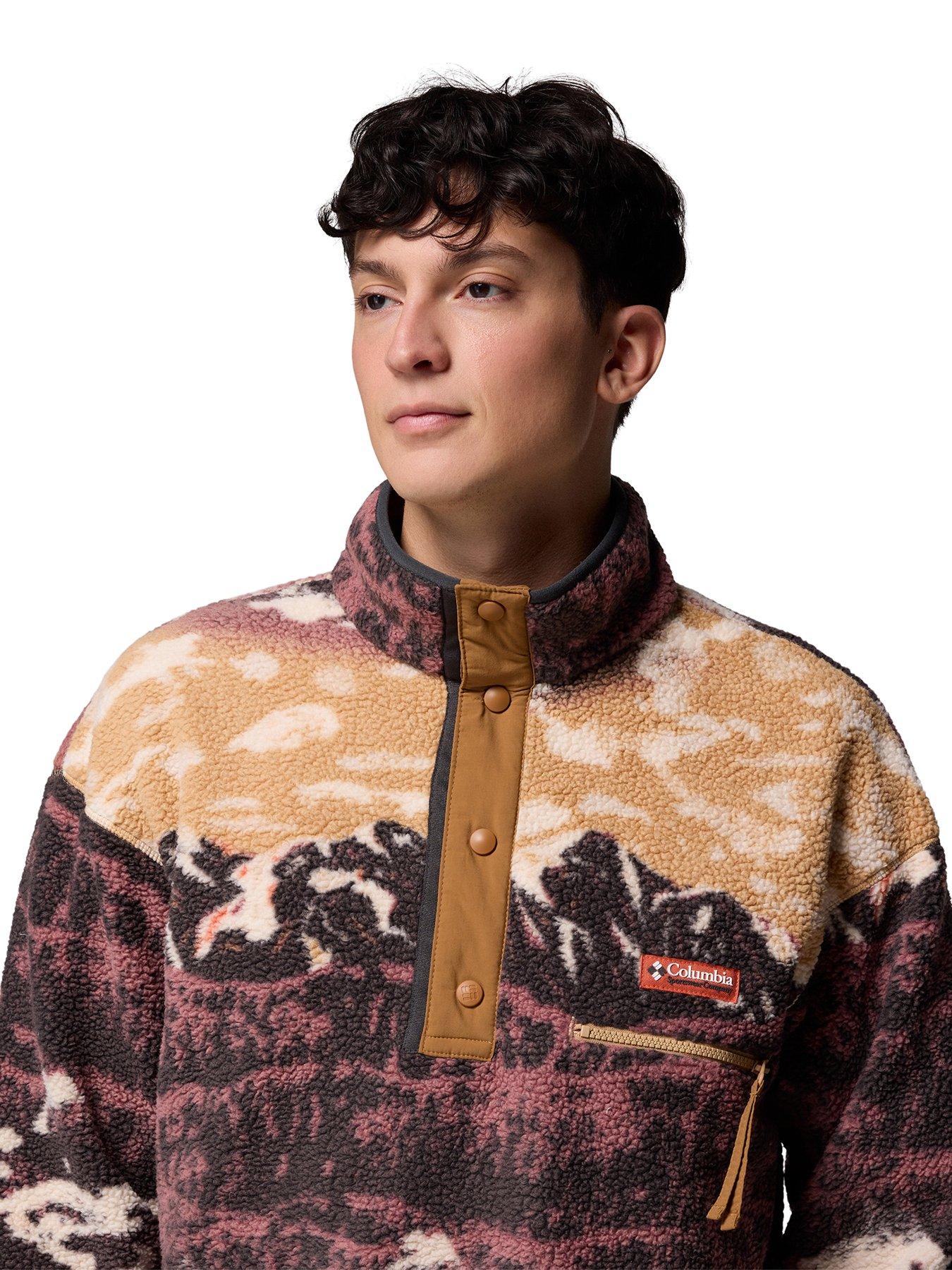 columbia-mens-helvetia-ii-printed-half-snap-fleece-browndetail