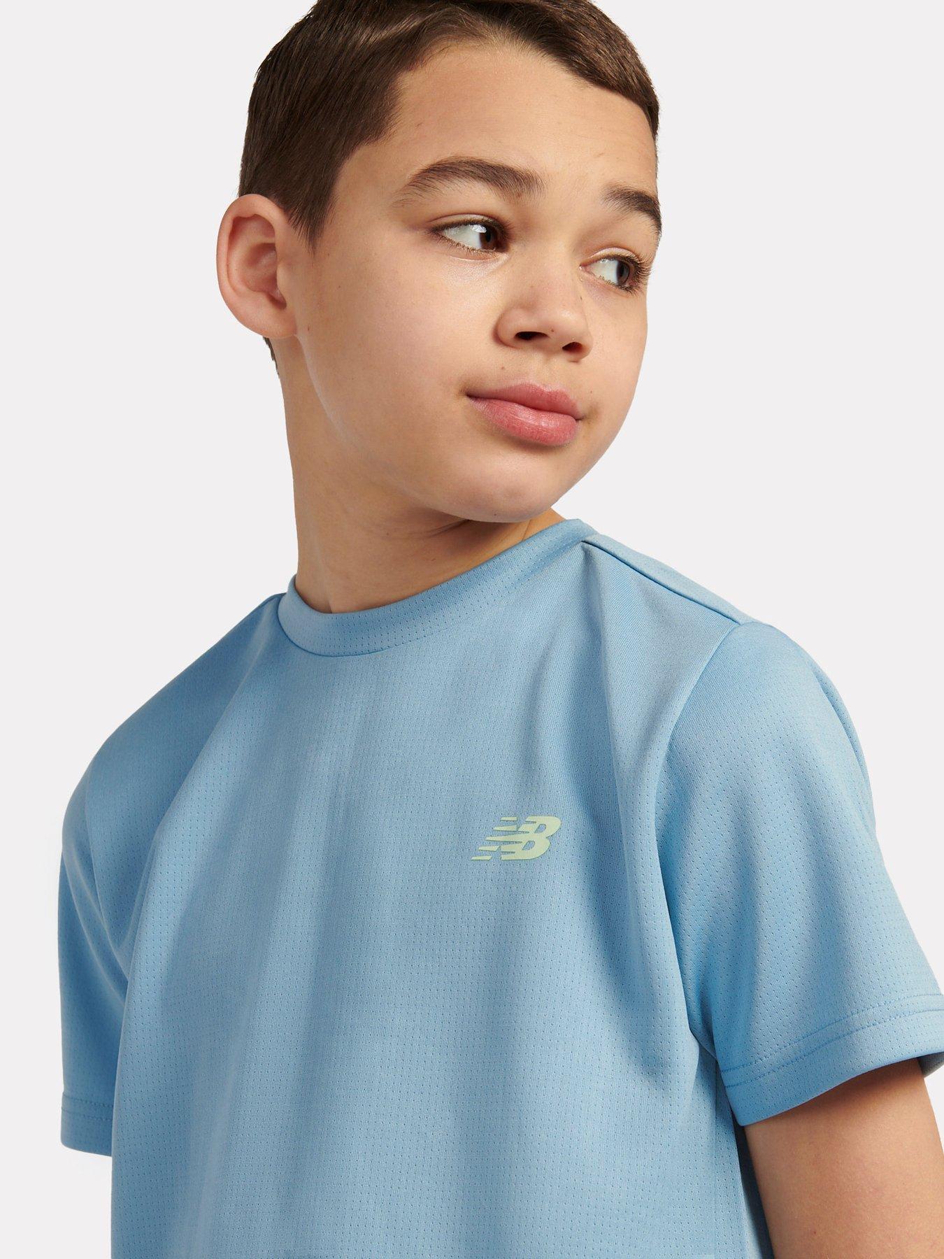 Image 1 of 2 of New Balance Junior Boys Athletic T-Shirt - Blue