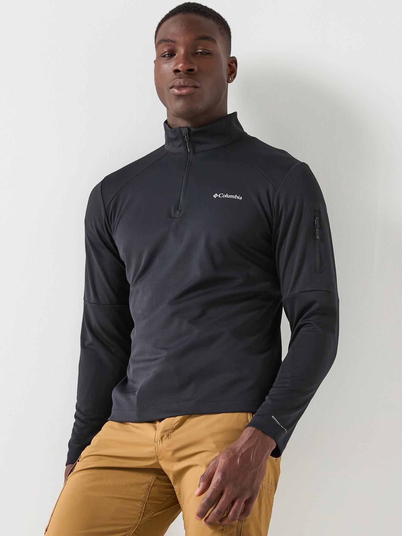 Columbia Men's Tech Knit 1/4 Zip - Black