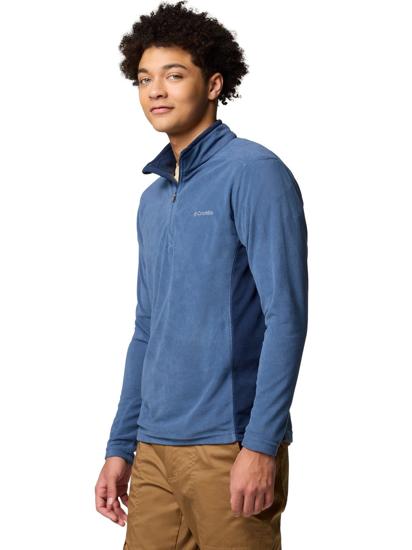 columbia-mens-klamath-range-ii-half-zip-fleece-blueoutfit