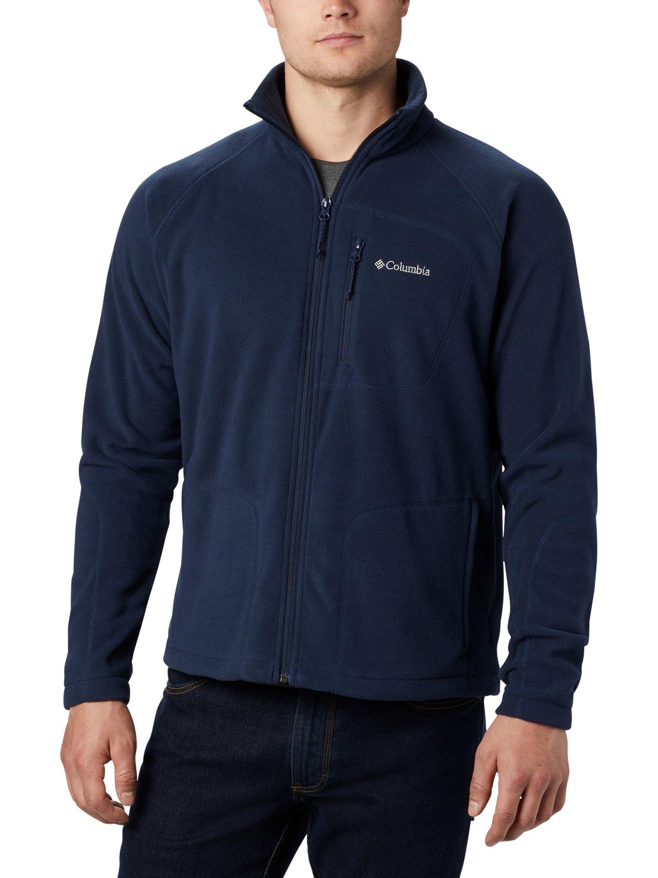columbia-mens-fast-trek-ii-full-zip-fleece-navyfront